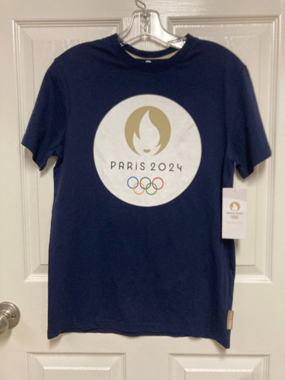 Paris 2024 Olympics T-Shirt New With Tags dark blue size small women's
